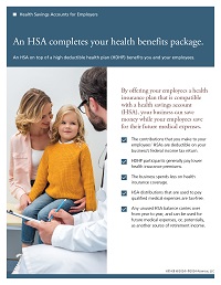 Health Savings Accounts brochure for business owners