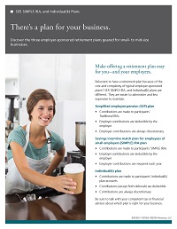 Employer Sponsored Retirement Plans brochure