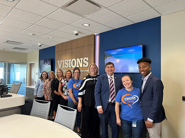 NY State Senator John Mannion with Visions FCU staff