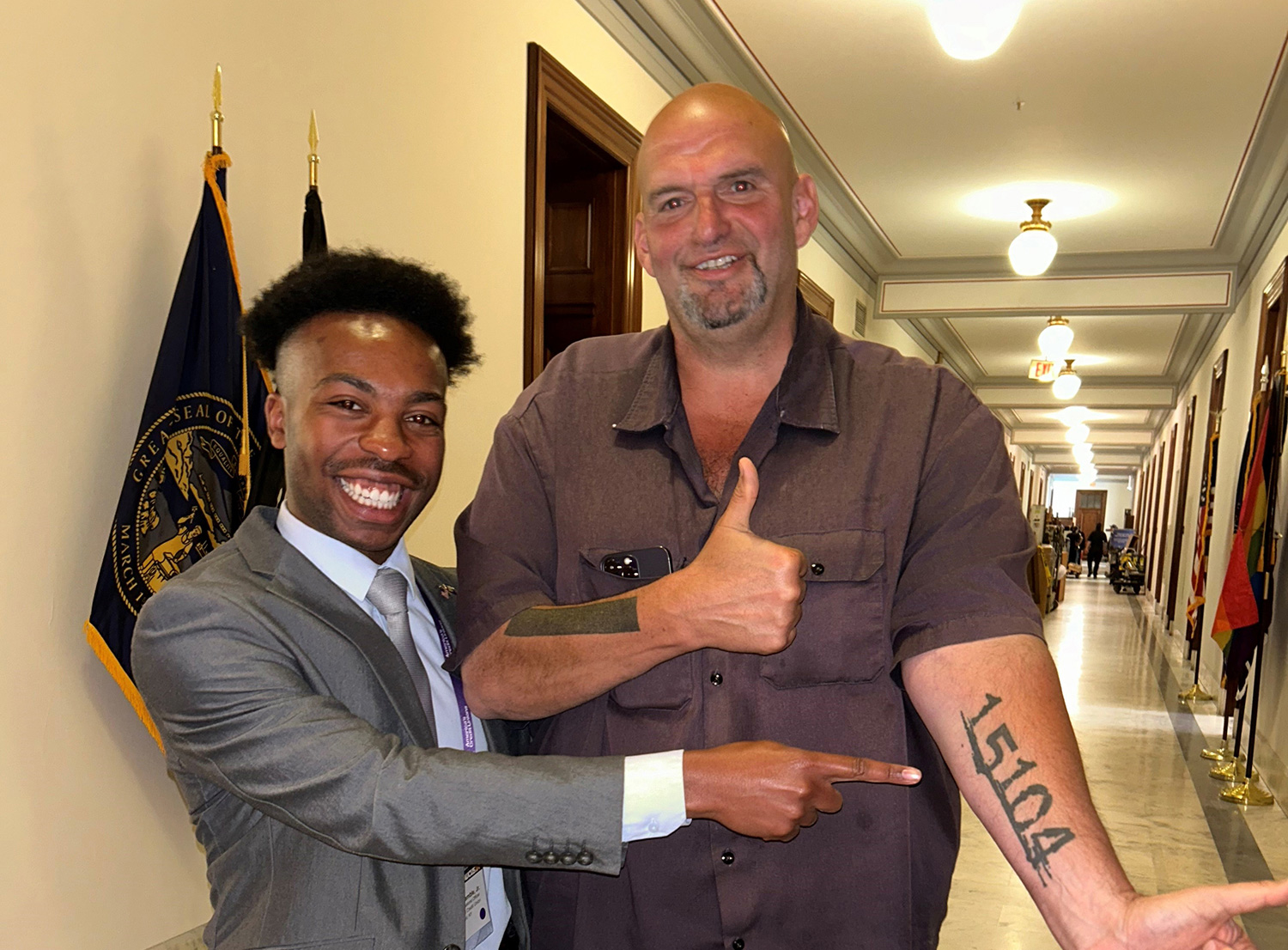 Shawn with Senator John Fetterman
