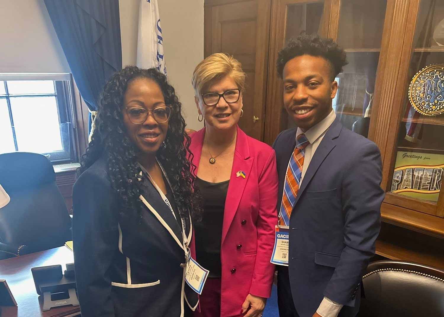 LaToya and Shawn with Representative Nellie Pou