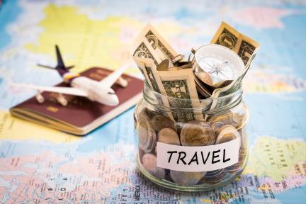 image of plane and saved money