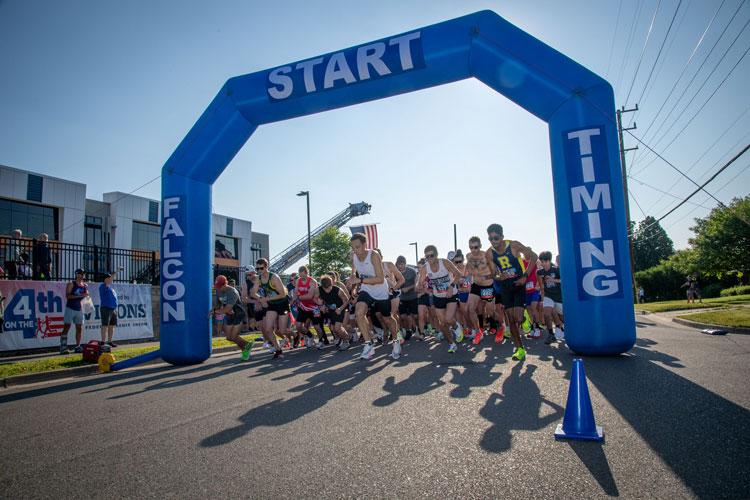 4 on the 4th starting line