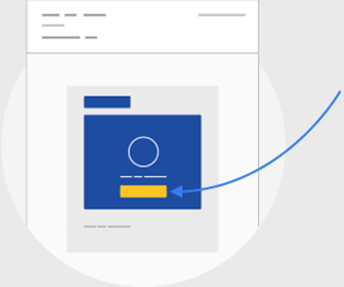 An arrow pointing to the yellow Review Document button within a DocuSign email.