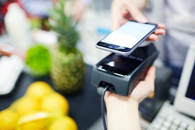 a contactless payment with phone