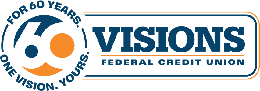 Visions Federal Credit Union 60th Anniversary Logo